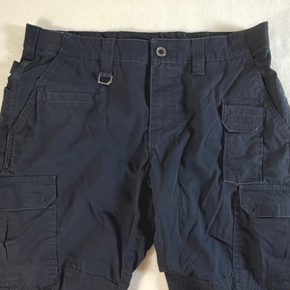 5.11 Tactical Cargo Pants Mens 34x28 Ripstop Multi-Pocket Navy Blue Performance